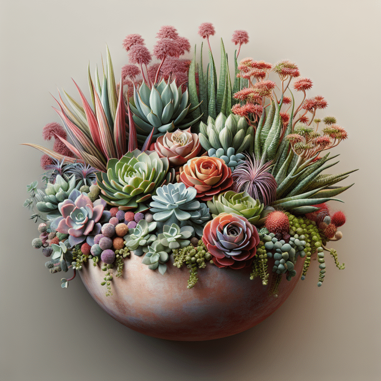 Succulent Arrangement Using Different Varieties